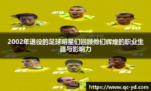 2002年退役的足球明星们回顾他们辉煌的职业生涯与影响力