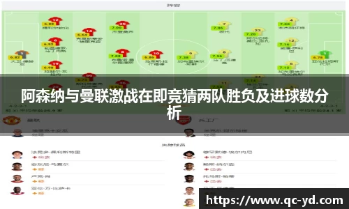 阿森纳与曼联激战在即竞猜两队胜负及进球数分析